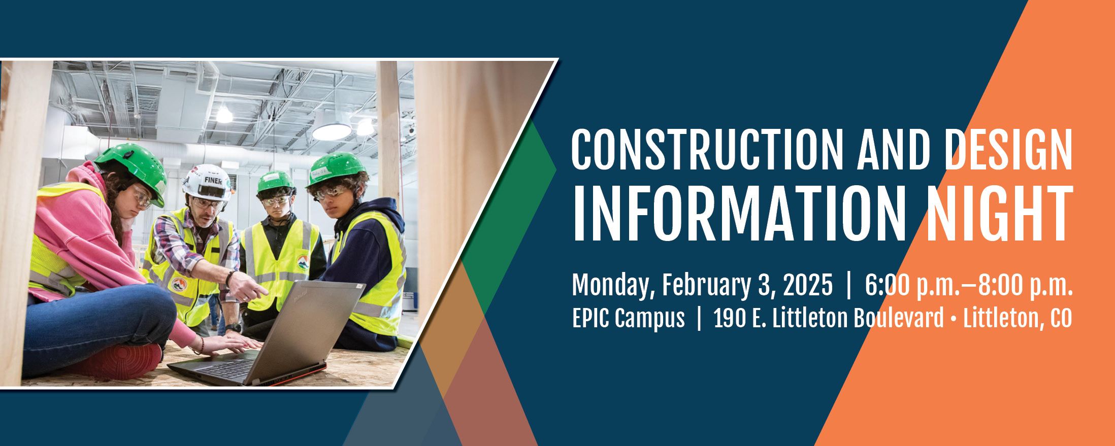 Dear LPS High School Students and Families:  Are you curious about the exciting career paths in the construction and design industries? All high school students are invited to join us for an informational night to discover opportunities in:  Apprenticeships Trade schools 2- and 4-year college programs Union and non-union employment Military careers  Event details: Monday, February 3, 2025 EPIC Campus 6:00–8:00 p.m.  During this event, you’ll hear directly from industry professionals, connect with company representatives, and learn about opportunities that could shape your future.  RSVP by Friday, January 31, 2025  Don’t miss this chance to explore dynamic career possibilities through the Construction Trades Pathway at EPIC Campus!