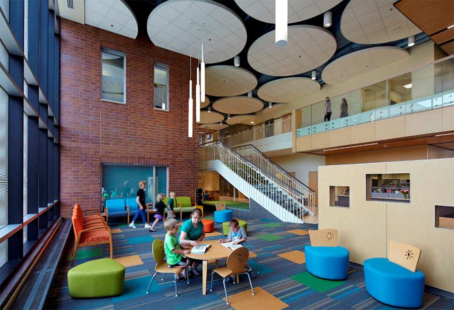 Example of new elementary school interior